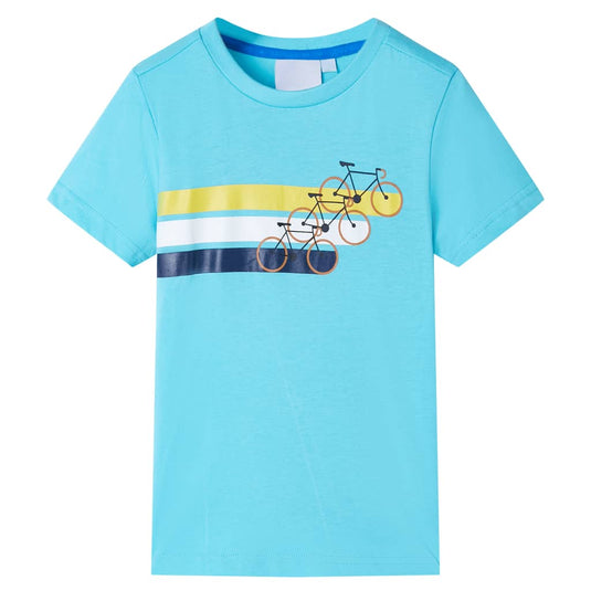 Vidaxl kindershirt met korte mouwen 140 zeeblauw