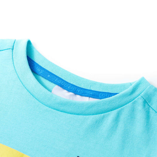 Vidaxl kindershirt met korte mouwen 140 zeeblauw