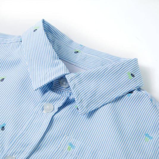 Vidaxl kinderoverhemd 92 lichtblauw