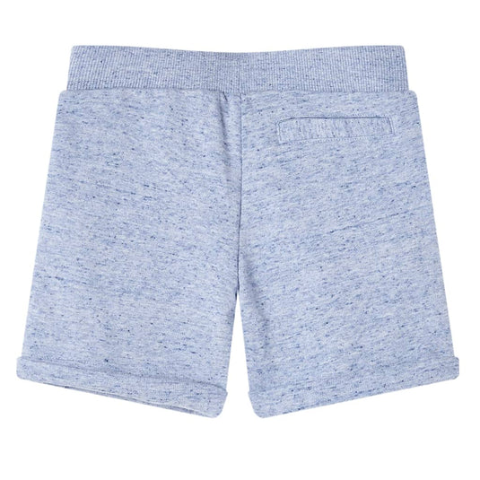 VidaXL Kindershorts met trekkoord 140 gemêleerd blauw