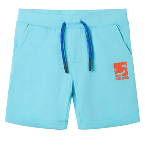 Vidaxl kindershorts met trekkoord 128 zeeblauw