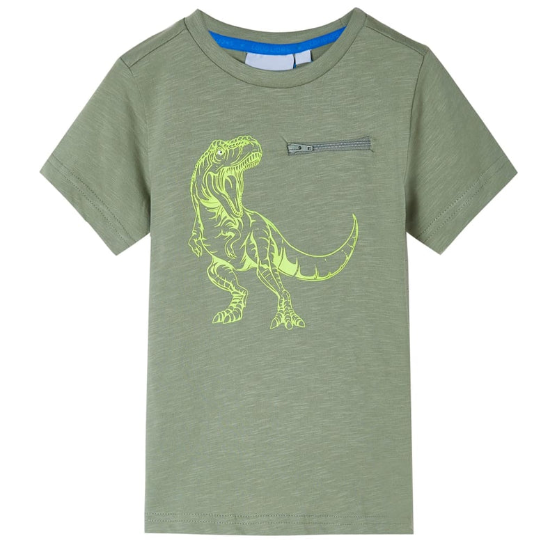 Chargez l'image dans la visionneuse de la galerie, Vidaxl kindershirt met korte mouwen 140 lichtkakikleurig
