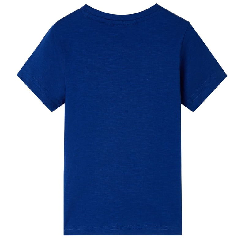 Load image into Gallery viewer, Vidaxl kindershirt met korte mouwen 128 donkerblauw
