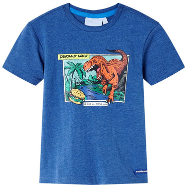 Vidaxl kindershirt 116 gemêleerd donkerblauw