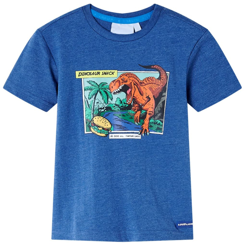 Load image into Gallery viewer, Vidaxl kindershirt 128 gemêleerd donkerblauw
