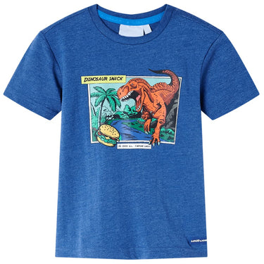 Vidaxl kindershirt 140 gemêleerd donkerblauw