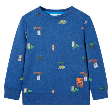 Vidaxl kindertrui 116 gemêleerd donkerblauw