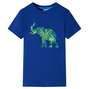 Vidaxl kindershirt 128 donkerblauw