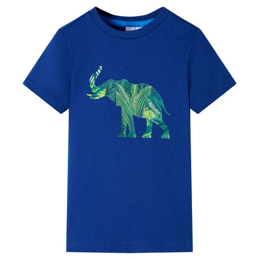 Vidaxl kindershirt 128 donkerblauw