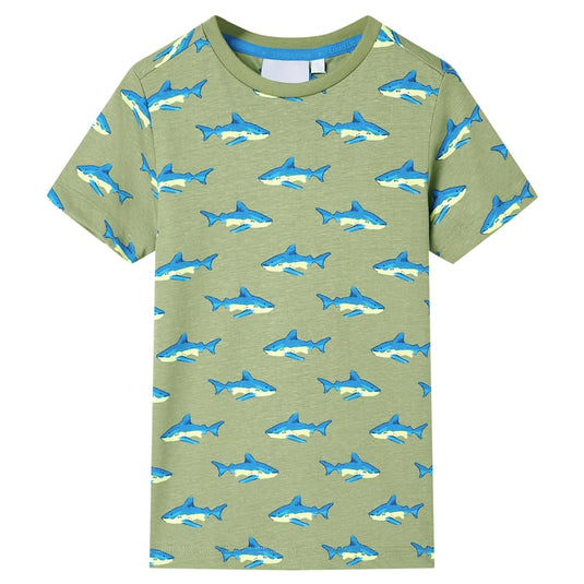 Vidaxl kindershirt 128 lichtkakikleurig