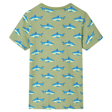 Vidaxl kindershirt 128 lichtkakikleurig