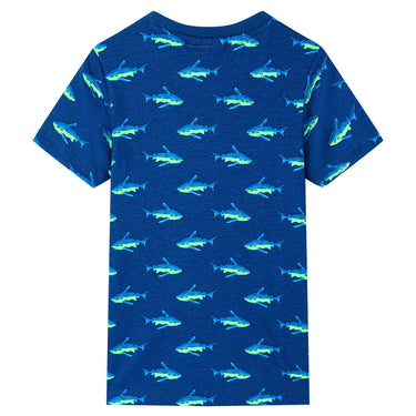 Vidaxl kindershirt 92 donkerblauw
