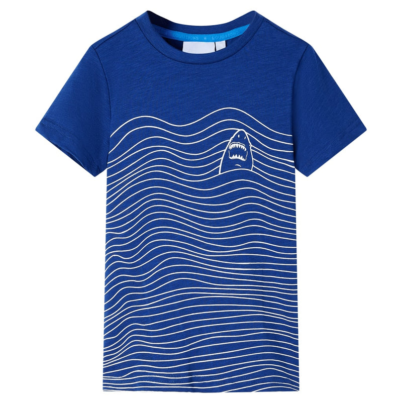 Chargez l'image dans la visionneuse de la galerie, VidaXL Kindershirt 104 donkerblauw
