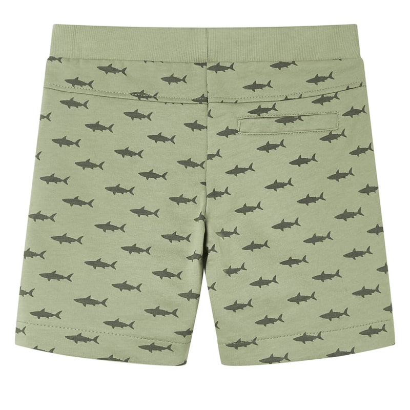 Afbeelding laden in galerijviewer, VidaXL Kindershorts met trekkoord 92 lichtkaki
