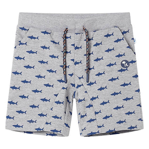 Vidaxl kindershorts met trekkoord 116 gemêleerd lichtgrijs