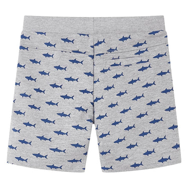 Vidaxl kindershorts met trekkoord 116 gemêleerd lichtgrijs