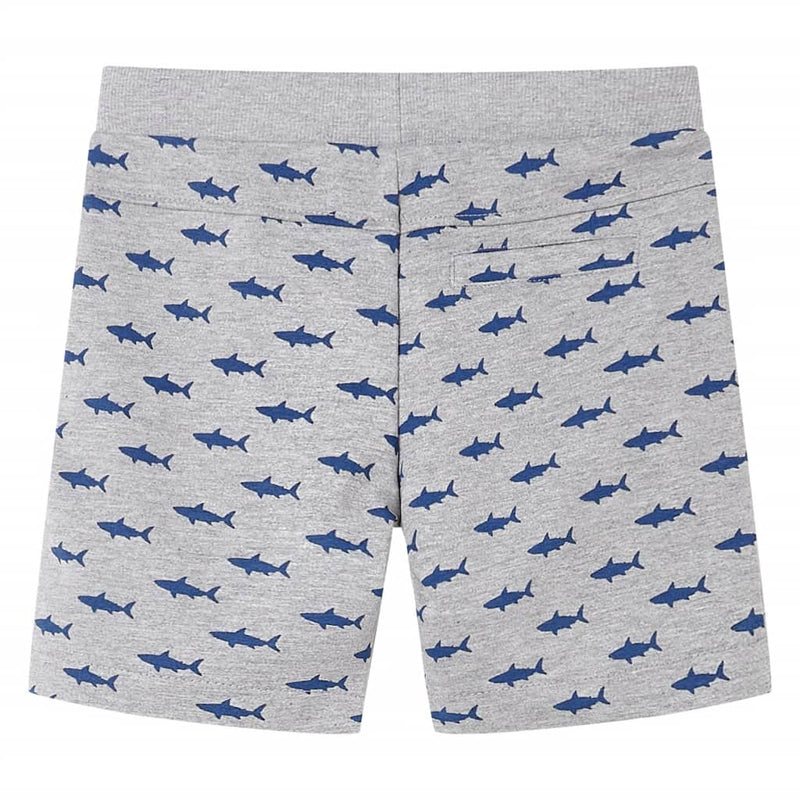 Load image into Gallery viewer, VidaXL Kindershorts met trekkoord 128 gemêleerd lichtgrijs
