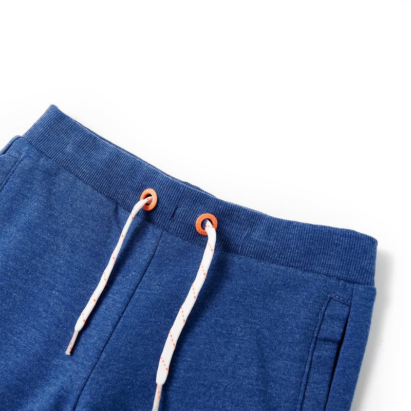 Load image into Gallery viewer, VidaXL Kindershorts met trekkoord 104 gemêleerd donkerblauw
