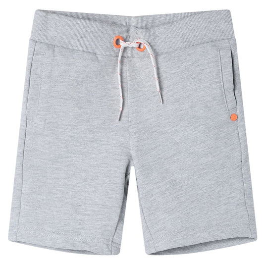Vidaxl kindershorts met trekkoord 104 grijs