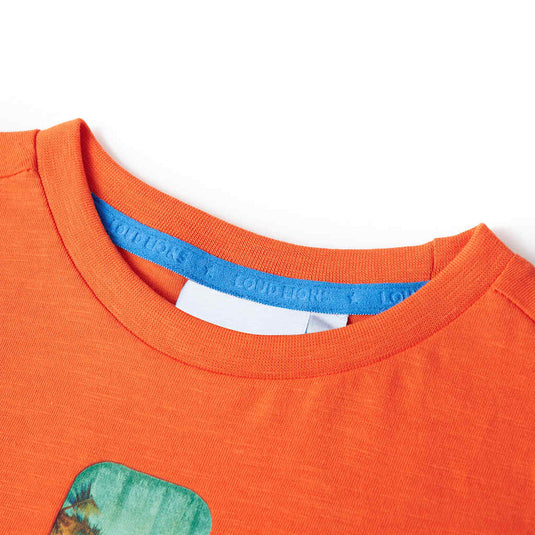 Vidaxl kindershirt 128 donkeroranje
