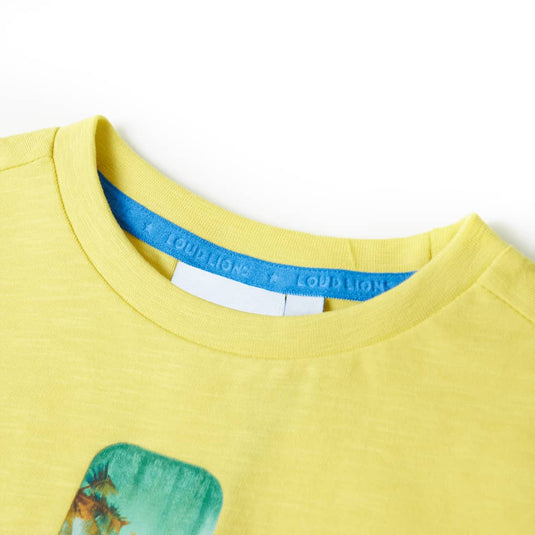 Vidaxl kindershirt 128 geel