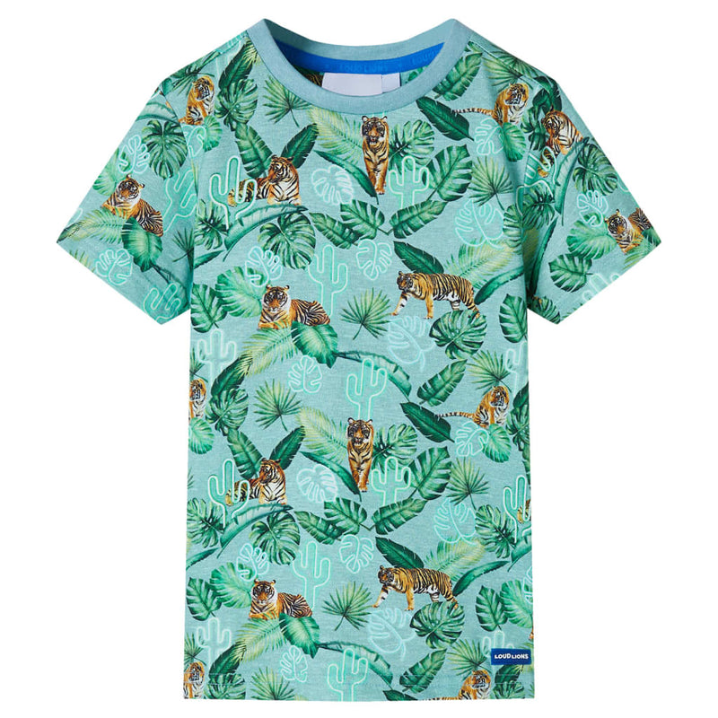 Load image into Gallery viewer, VidaXL Kindershirt 104 gemêleerd lichtgroen
