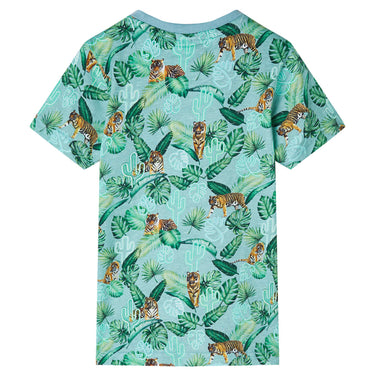 Vidaxl kindershirt 128 gemêleerd lichtgroen