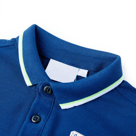 Vidaxl kinderpoloshirt 104 donkerblauw
