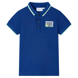 Vidaxl kinderpoloshirt 116 donkerblauw
