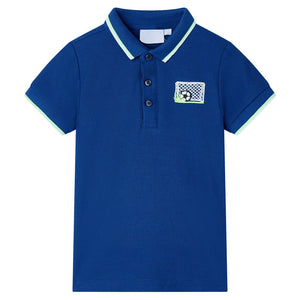 Vidaxl kinderpoloshirt 128 donkerblauw