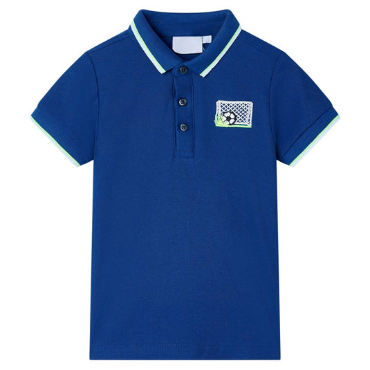 Vidaxl kinderpoloshirt 140 donkerblauw