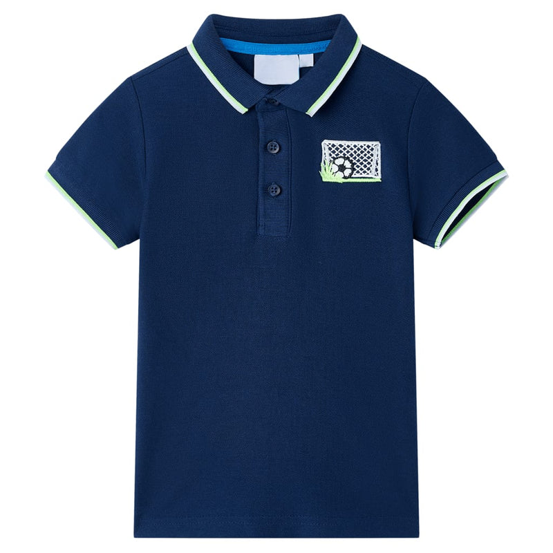 Load image into Gallery viewer, VidaXL Kinderpoloshirt 92 marineblauw
