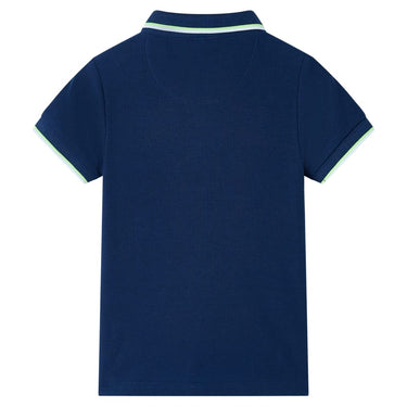 Vidaxl kinderpoloshirt 128 marineblauw