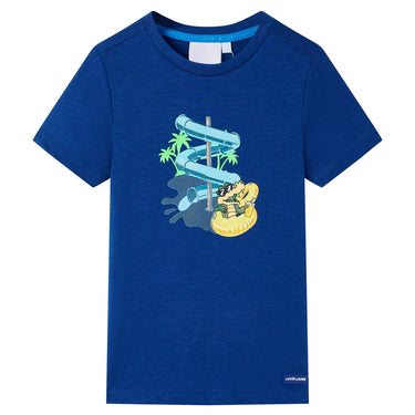 Vidaxl kindershirt 128 donkerblauw