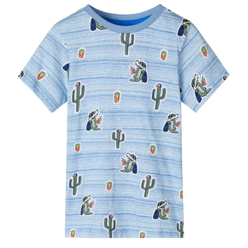 Load image into Gallery viewer, VidaXL Kindershirt 92 gemengd blauw
