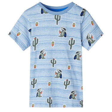 Vidaxl kindershirt 128 gemengd blauw