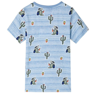 Vidaxl kindershirt 128 gemengd blauw