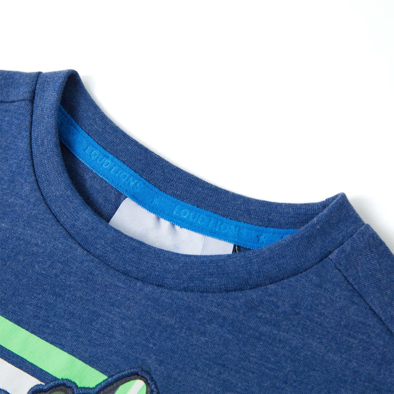 Afbeelding laden in galerijviewer, VidaXL Kindershirt 104 gemêleerd donkerblauw
