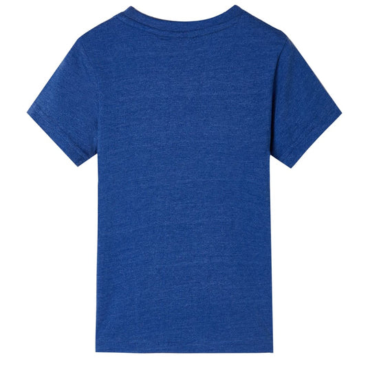 Vidaxl kindershirt 128 gemêleerd donkerblauw