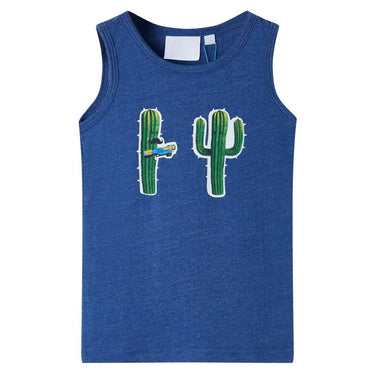 Vidaxl kindertopje 116 gemêleerd donkerblauw