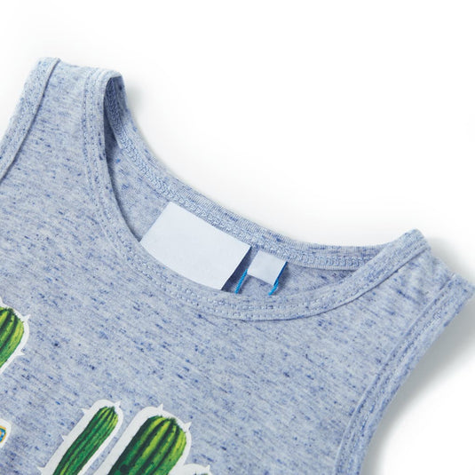 Vidaxl kindertopje 116 gemêleerd blauw