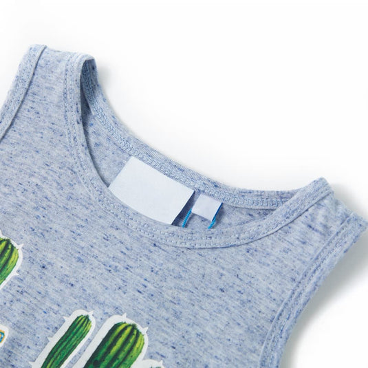 Vidaxl kindertopje 140 gemêleerd blauw