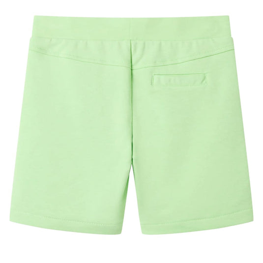 VidaXL Kindershort 104 fluorescerend groen