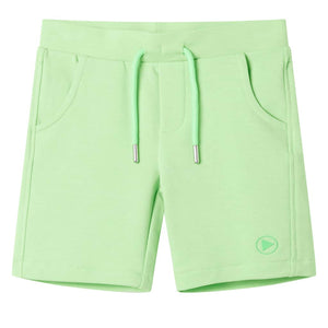 Vidaxl kindershort 128 fluorescerend groen