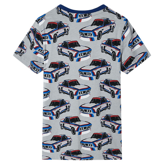 VidaXL Kinderpyjama met korte mouwen 104 grijs