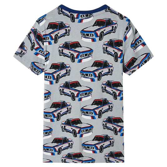 Vidaxl kinderpyjama met korte mouwen 128 grijs
