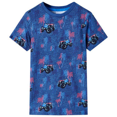 Vidaxl kindershirt 104 gemêleerd donkerblauw