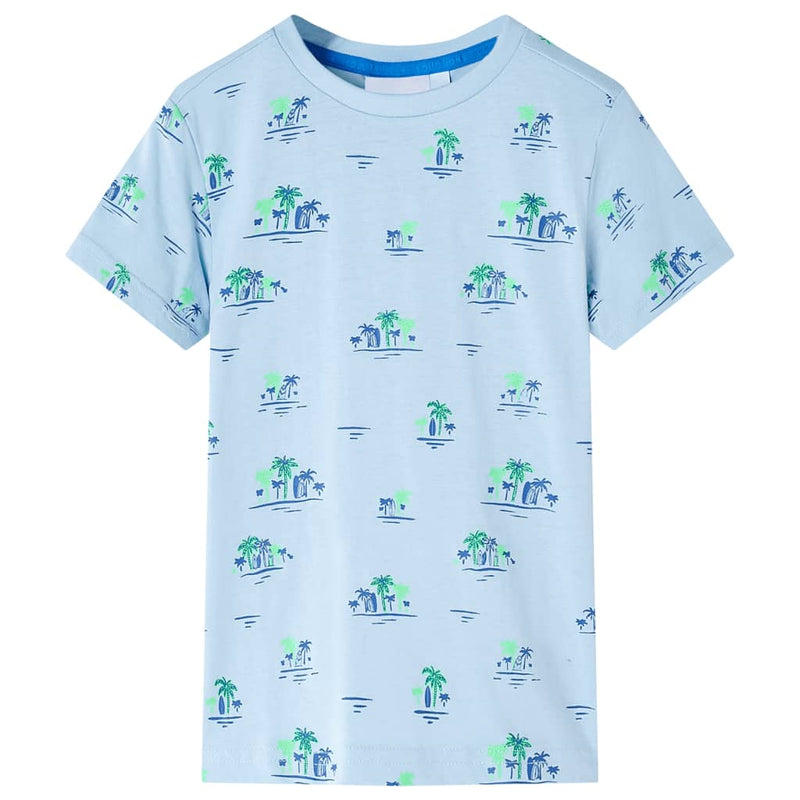 Afbeelding laden in galerijviewer, VidaXL Kindershirt 104 lichtblauw
