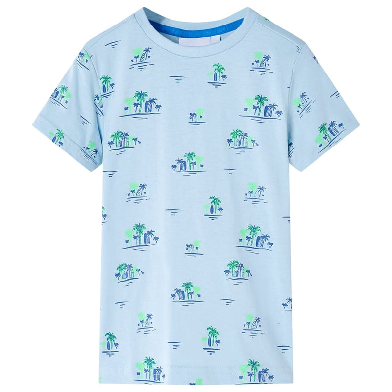 Chargez l'image dans la visionneuse de la galerie, VidaXL Kindershirt 128 lichtblauw
