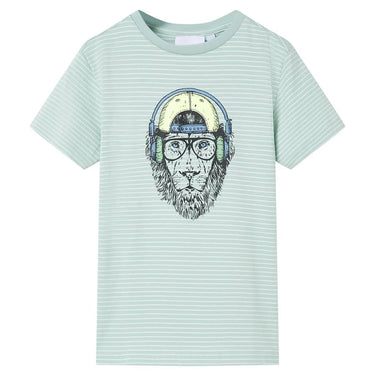 Vidaxl kindershirt met strepen 104 lichtmint